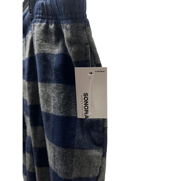 Sonoma Blue & Gray Checkered Pajama Pants XXLT Oeko-Tex Cotton Blend Loungewear - Picture 10 of 10
